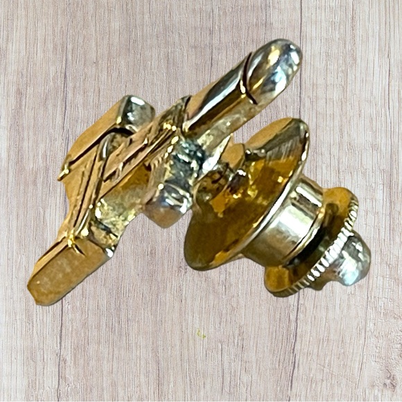 Vintage 10K Yellow Gold Men’s Tie Pin Tackle Clasp lighter/ Cigarette looks? - Picture 3 of 8
